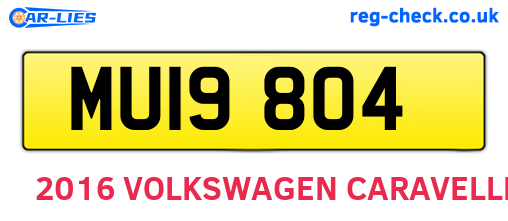 MUI9804 are the vehicle registration plates.