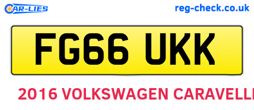 FG66UKK are the vehicle registration plates.