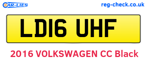 LD16UHF are the vehicle registration plates.