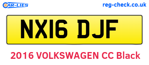 NX16DJF are the vehicle registration plates.