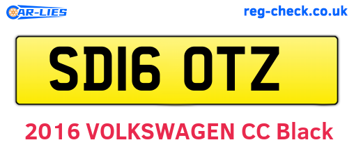 SD16OTZ are the vehicle registration plates.