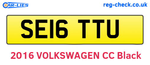 SE16TTU are the vehicle registration plates.