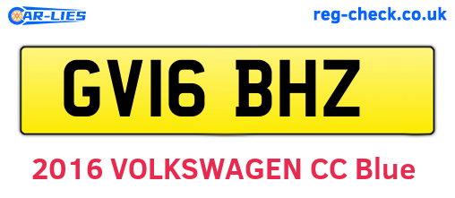 GV16BHZ are the vehicle registration plates.
