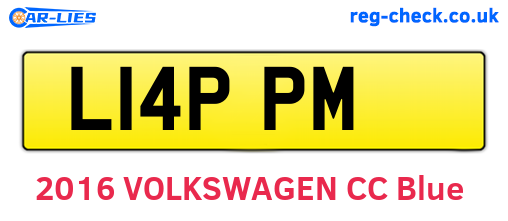 L14PPM are the vehicle registration plates.
