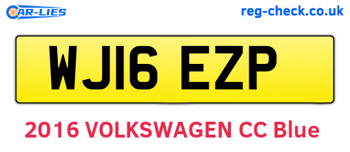 WJ16EZP are the vehicle registration plates.