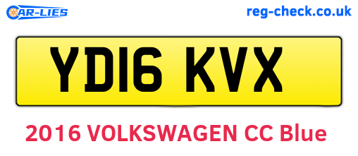 YD16KVX are the vehicle registration plates.