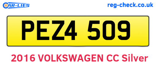 PEZ4509 are the vehicle registration plates.