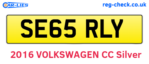 SE65RLY are the vehicle registration plates.