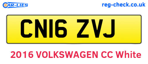 CN16ZVJ are the vehicle registration plates.