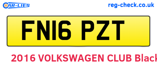 FN16PZT are the vehicle registration plates.