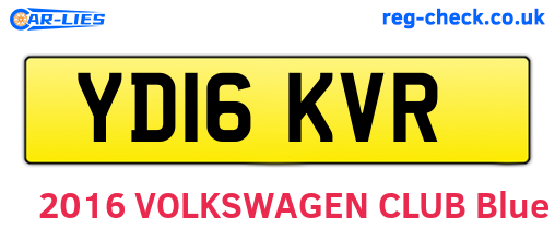 YD16KVR are the vehicle registration plates.