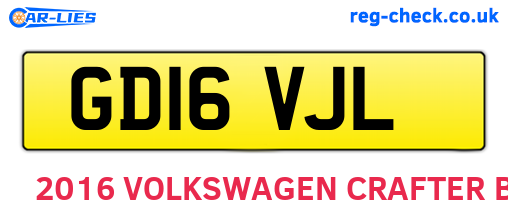 GD16VJL are the vehicle registration plates.