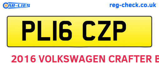 PL16CZP are the vehicle registration plates.
