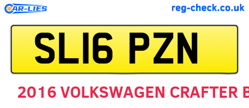 SL16PZN are the vehicle registration plates.