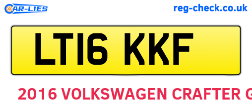 LT16KKF are the vehicle registration plates.