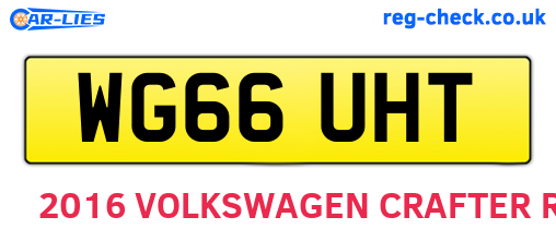 WG66UHT are the vehicle registration plates.