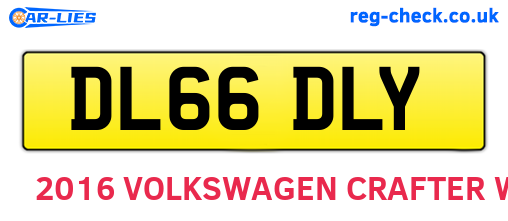 DL66DLY are the vehicle registration plates.