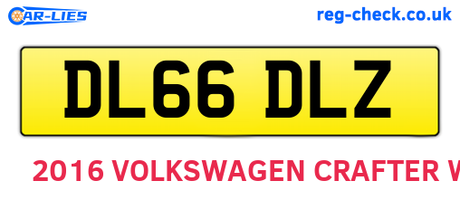 DL66DLZ are the vehicle registration plates.