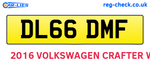 DL66DMF are the vehicle registration plates.
