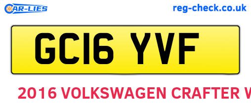 GC16YVF are the vehicle registration plates.