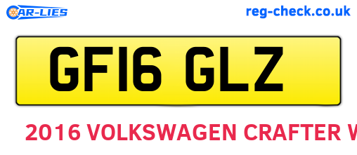 GF16GLZ are the vehicle registration plates.