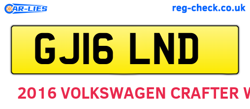 GJ16LND are the vehicle registration plates.