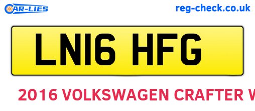 LN16HFG are the vehicle registration plates.