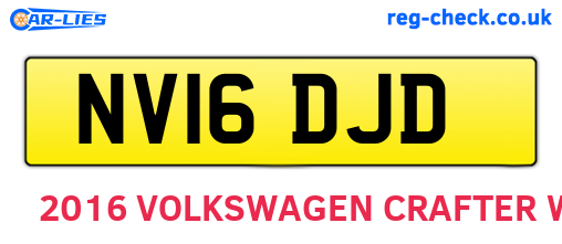 NV16DJD are the vehicle registration plates.