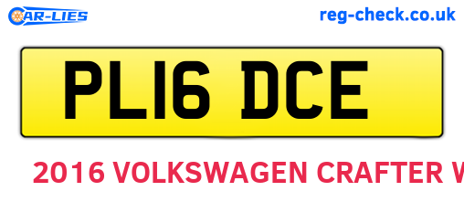 PL16DCE are the vehicle registration plates.
