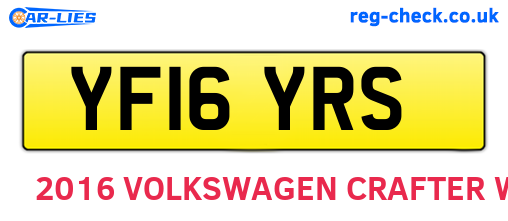 YF16YRS are the vehicle registration plates.