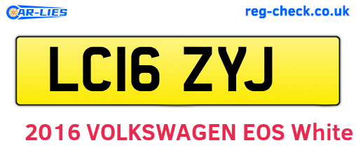 LC16ZYJ are the vehicle registration plates.