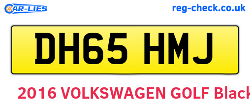 DH65HMJ are the vehicle registration plates.