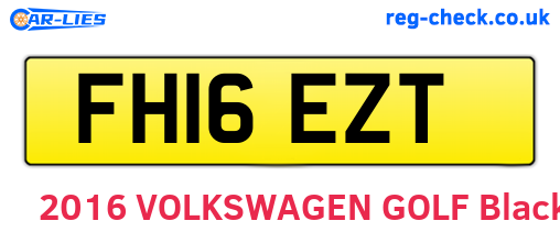 FH16EZT are the vehicle registration plates.