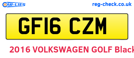 GF16CZM are the vehicle registration plates.