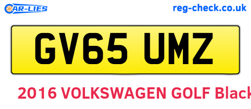 GV65UMZ are the vehicle registration plates.