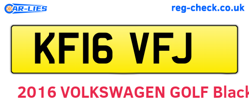 KF16VFJ are the vehicle registration plates.
