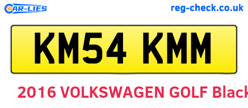 KM54KMM are the vehicle registration plates.