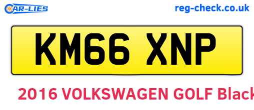 KM66XNP are the vehicle registration plates.