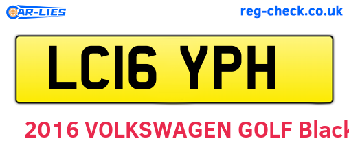 LC16YPH are the vehicle registration plates.
