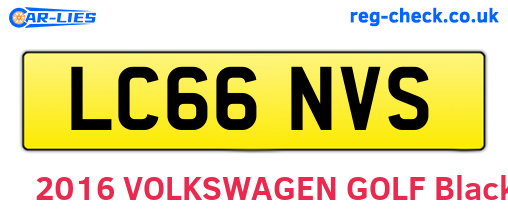LC66NVS are the vehicle registration plates.