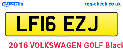 LF16EZJ are the vehicle registration plates.
