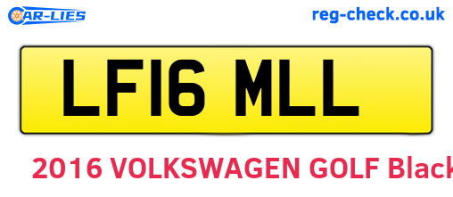 LF16MLL are the vehicle registration plates.