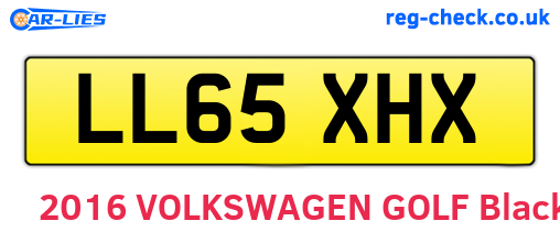 LL65XHX are the vehicle registration plates.