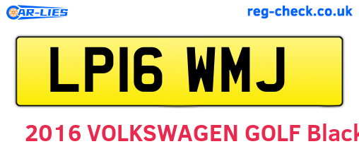 LP16WMJ are the vehicle registration plates.