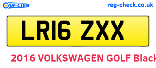 LR16ZXX are the vehicle registration plates.
