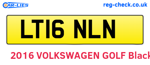LT16NLN are the vehicle registration plates.