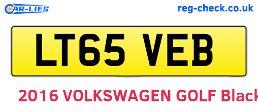 LT65VEB are the vehicle registration plates.