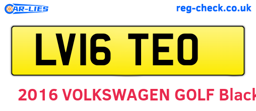 LV16TEO are the vehicle registration plates.