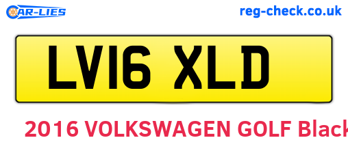 LV16XLD are the vehicle registration plates.
