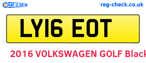 LY16EOT are the vehicle registration plates.